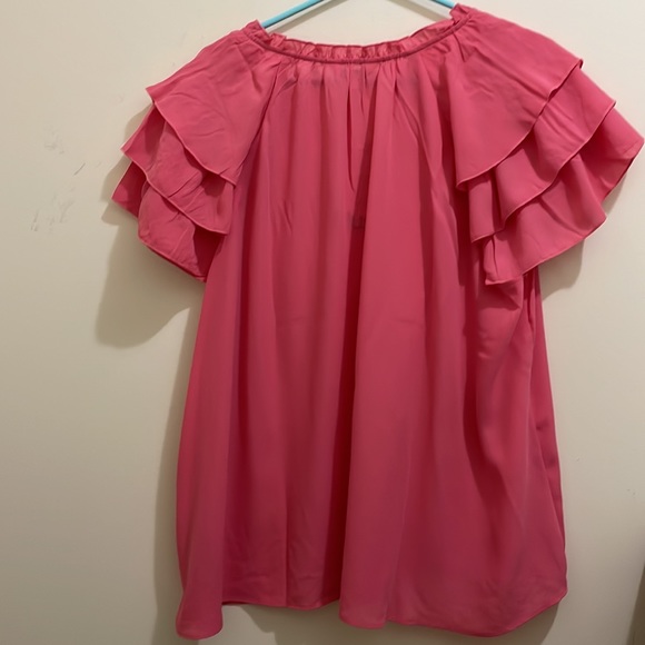 Nanette Lepore pink blouse (sz 1x) - Picture 11 of 11